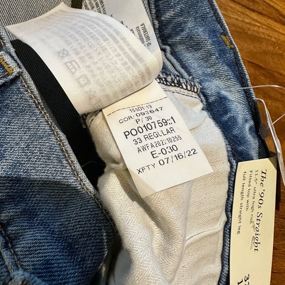 Abercrombie Fitch Womens NWT 90s Ultra High Rise Wide Leg Jean Criss Cross Waist - Picture 4 of 15
